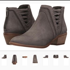 Vince Camuto, 7.5, Women's Pimmy Ankle Boot, Stone Grey, lightly worn